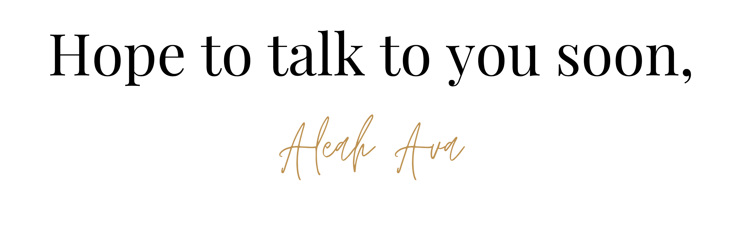 Signature Aleah Ava